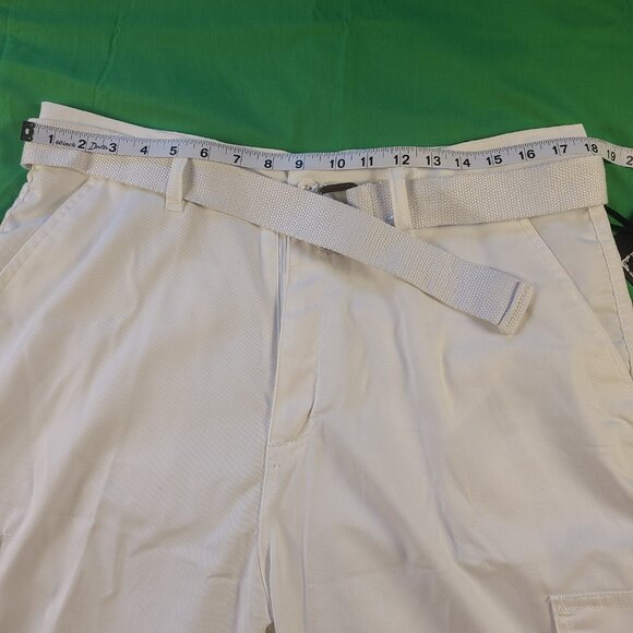 Marx & Dutch Cargo Shorts With Belt Men's 36 White - Picture 10 of 10